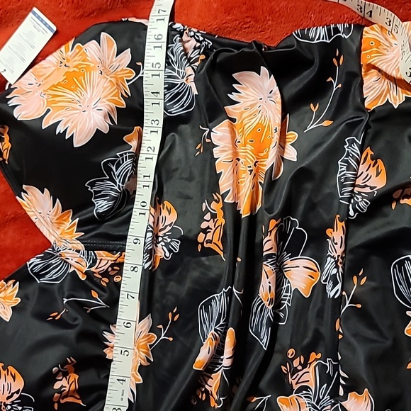 NWT Ruched Tummy Control Comfy Strap Boy Short Swim Dress Tankini Bathing Suit - Picture 8 of 14